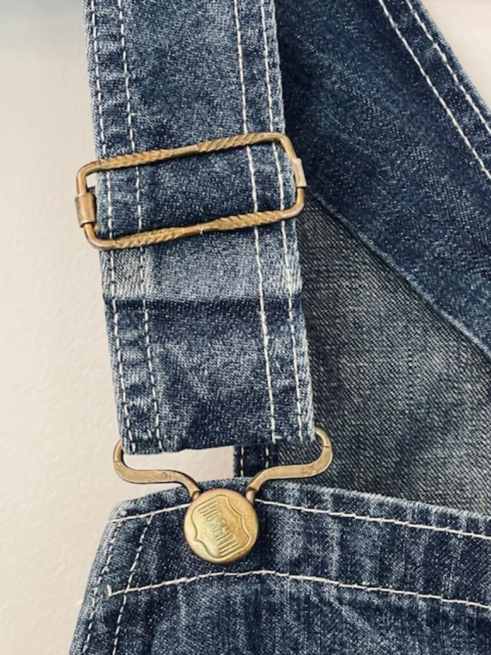 Big Smith Sanforized Union Made Vintage Workwear Denim Overalls Unisex 32 - Picture 8 of 14